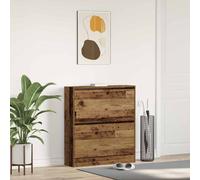 Shoe Cabinet with 4 Flip-Drawers Shoe Storage Shelf Shoe Rack Cupboard vidaXL