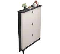 Shoe Cabinet Organizer - 3 Drawer Freestanding Slim Storage Rack for Entryway, Hallway, Living Room - Efficient Wooden Design for Shoe Storage