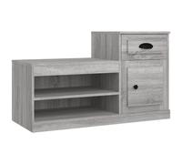 Shoe Cabinet Rack Storage Grey Sonoma Engineered Wood vidaXL