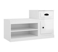 Shoe Cabinet White 100x42x60 cm Engineered Wood