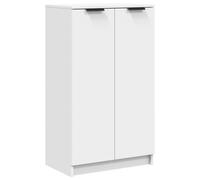 Shoe Cabinet White 59x35x100cm Engineered Wood GF0