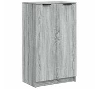 vidaXL Shoe Cabinet Grey Sonoma 59x35x100 cm Engineered Wood UK NEW