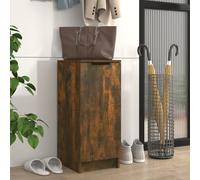 vidaXL Shoe Cabinet Smoked Oak 30x35x70 cm Engineered Wood
