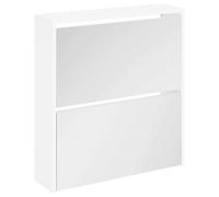 Vidaxl Shoe Cabinet 2-Layer Mirror Oak 63X17X67 Cm