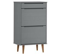 Shoe Cabinet Shoe Storage Organiser Rack Shoe Cupboard Solid Wood Pine vidaXL