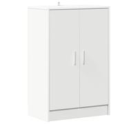 vidaXL Shoe Cabinet Concrete Grey Engineered Wood Hallway Shoe Organiser Rack