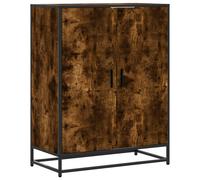 (smoked oak) vidaXL Shoe Cabinet Shoe Storage Rack Brown Oak Engineered Wood and Metal