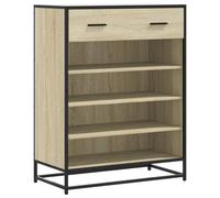 (sonoma oak) vidaXL Shoe Cabinet Shoe Storage Rack Sonoma Oak Engineered Wood and Metal