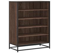 (brown oak) vidaXL Shoe Cabinet Shoe Storage Rack Shoe Cupboard Engineered Wood and Metal