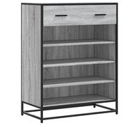 (grey sonoma) vidaXL Shoe Cabinet Shoe Storage Rack Sonoma Oak Engineered Wood and Metal