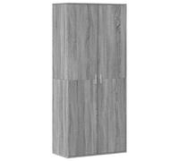 vidaXL Shoe Cabinet Grey Sonoma 80x39x178 cm Engineered Wood