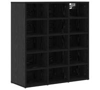 Shoe Cabinet Artisan oak 77.5 x 30 x 83.5 cm Eng wood 9 shelves wallfix.