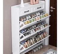 Shoe Cabinet Slim Hidden Shoe Storage Living Room Shoe Rack Organizer Cabinet Thin Shoe Cabinet Freestanding Rack Storage Organizer Door Tipping Bucket Shoe Cabinet (Size : 90 * 24 * 127cm)