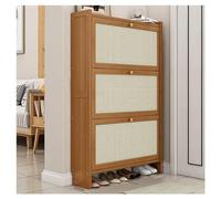 Shoe Cabinet, Slim Wooden Shoe Rack with Doors, Modern Freestanding Storage Solution for Entryway and Hallway, Stylish Hidden Storage for Shoes