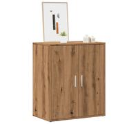 Shoe Cabinet Smoked Oak 60x35x70 cm Engineered Wood Dust-proof Doors Wall-mounts