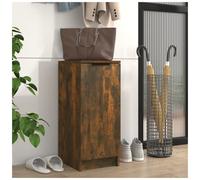 Shoe Cabinet Smoked Oak Engineered Wood 30x35x70 cm Compact 3-Shelf HallwayEntry