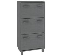 Shoe Cabinet Solid Wood Pine Wooden Shoe Organiser Unit Multi Colours vidaXL