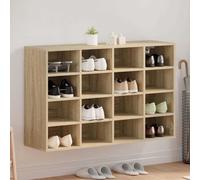 Shoe Cabinet Sonoma Oak 103x30x67 cm Engineered Wood Storage Bench with Shelf XL