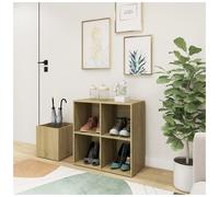 Shoe Cabinet Sonoma Oak 105x35.5x70 cm Engineered Wood Slim Entry Storage Prime