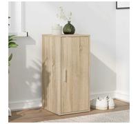 Shoe Cabinet Sonoma Oak 32x35x70cm Engineered Wood 2-Door Slim Entry Storage Eco