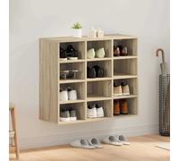 Shoe Cabinet Sonoma Oak 77.5x30x67cm Engineered Wood Storage Bench for Hallway