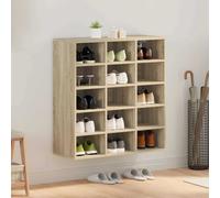 Shoe Cabinet Sonoma Oak 77.5x30x83.5cm Engineered Wood Storage Bench Indoor Use