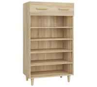 Shoe Cabinet Sonoma Oak Engineered Wood Hallway Storage Cupboard vidaXL