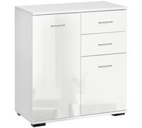 Shoe Cabinet Storage Cupboard 2-Tier Wood Tipping Bucket Modern Hall