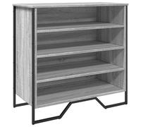 Shoe Cabinet Storage Shelf Rack Grey Sonoma Engineered Wood vidaXL