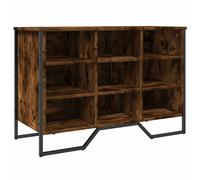 vidaXL Shoe Cabinet Shoe Storage Shelf Shoe Rack Smoked Oak Engineered Wood