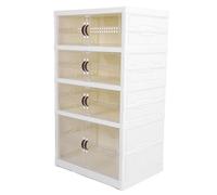 Shoe Cabinet, Thickened ABS PP Pet Pet Petralente Faltable Wish Clever for the Switch (1 Tall 3 Short)