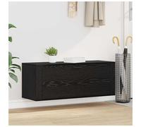 Shoe Cabinet with Shelf Wall-mounted with Door Engineered wood Shoe Rack vidaXL