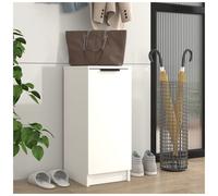 Shoe Cabinet White 30x35x70 cm Engineered Wood Slim 3-Shelf Hallway Storage Unit