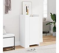 Shoe Cabinet White 52x37.5x100cm Engineered Wood Slim Corner Storage Organizer
