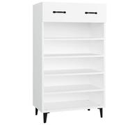 vidaXL Shoe Cabinet White 60x35x105 cm Engineered Wood
