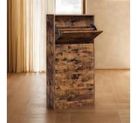 Shoe Cabinet With 3 Flip Doors, 3-Tier Wooden Storage Cupboard, Perfect for Narrow Entrance, Hallway, Living Room, Bedroom