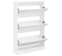 Shoe Cabinet with 4 Flip-Drawers Shoe Storage Shelf Shoe Rack Cupboard vidaXL