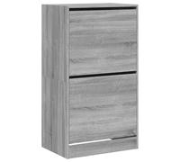 vidaXL Shoe Cabinet with 2 Flip-Drawers Shoe Storage Shelf Rack Sonoma Oak