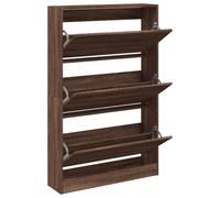 Shoe Cabinet with 4 Flip-Drawers Shoe Storage Shelf Shoe Rack Cupboard vidaXL