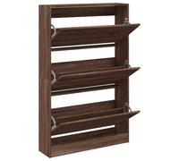 Shoe Cabinet with 4 Flip-Drawers Shoe Storage Shelf Shoe Rack Cupboard vidaXL