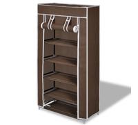 Shoe Cabinet with Cover Fabric Footwear Storage Organiser Multi Colours vidaXL
