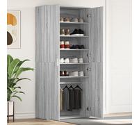 Shoe Cabinet with Door Engineered Wood Storage Unit Rack Entryway Indoor vidaXL