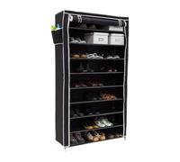 Shoe cabinet with fabric cover Footwear Organiser Lightweight 9 Shelves
