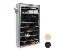 Shoe cabinet with fabric cover Large Footwear Rack Lightweight Easy Assembly