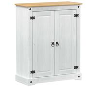 vidaXL Shoe Cabinet Corona 86x38.5x108 cm Solid Wood Pine