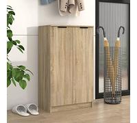 Shoe Cabinet Wooden Shoe Sto niser Cupboard Unit Hallway Fur Narrow Modern Entryway Shoe Rack Cabinet Footwear Stand for ShoesShoe Cabinet Sonoma Oak 59x35x100 cm Engineered Woo