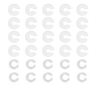 Shoe Charm Fasteners Compatible With Jibbitz, Crocs - Keep Shoe Charms From Falling Off, 1 Inch, Polycarbonate, Agate