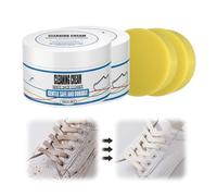 Shoe Cleaner, 2025 New White Shoe Cleaning Cream, White Trainer Cleaner, Suede Shoe Cleaner, Shoe Cleaning Kit for Sneaker and Leather, Shoes Decontaminate Solid Paste (2PCS)