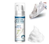 Shoe Cleaner Kit, 200ml White Trainer Cleaner, Universal Portable No-Rinse Foam Cleaner for Shoes, Shoe Cleaning Kit for Suede, Leather, Knit, Boots, Canvas, Rubber, PU (1Pcs)