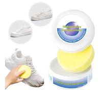 Shoe Cleaner & Trainer Whitener for Leather Suede Shoes | Multi-functional Cleaning and Stain Removal Cream, Shoes Decontaminate Solid Paste, Shoe Cleaning for Sneaker and Leather
